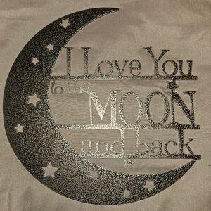 Silver Moon and Stars Wall Art